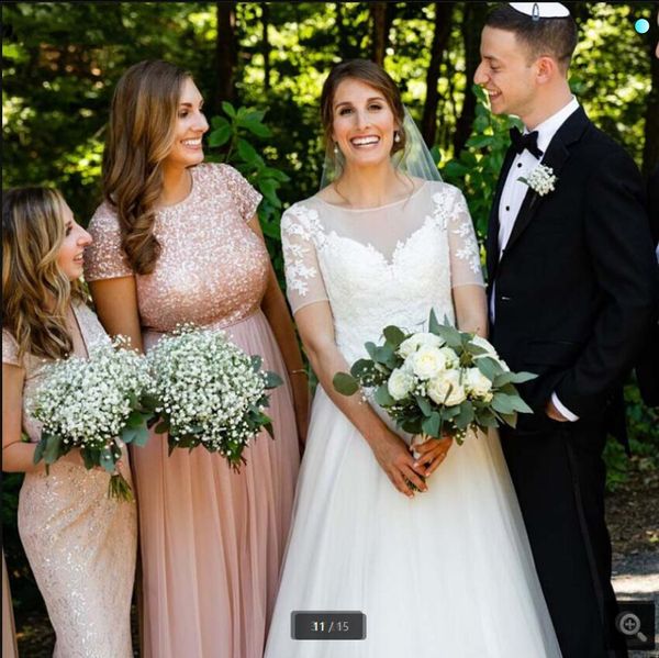 

2021 vestido de festa white tulle vintage wedding dress short sleeve lace appliques modest court train bridal gowns ball gown princess puffy