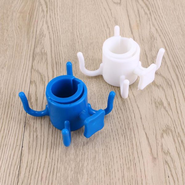 

umbrellas 3 pcs 1 set beach umbrella holder pole hooks (white blue)
