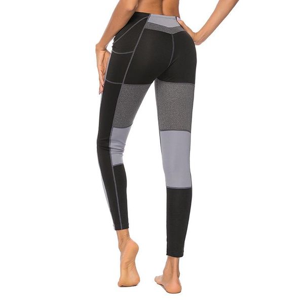 

yoga outfit women pants patchwork pockets skinny slim fit lifting hips sports asd88