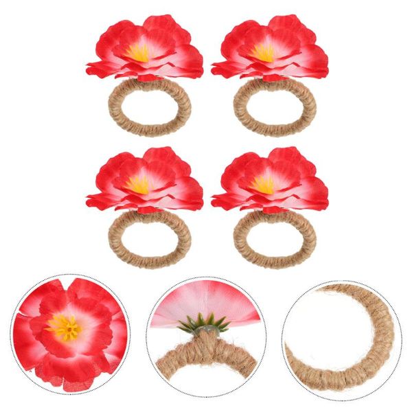 

napkin rings 4pcs party decorative napking holder household festival adornment