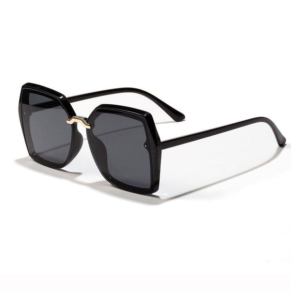 

sunglasses 2021 classic fashion trendy custom square big frame women female sun glasses, White;black