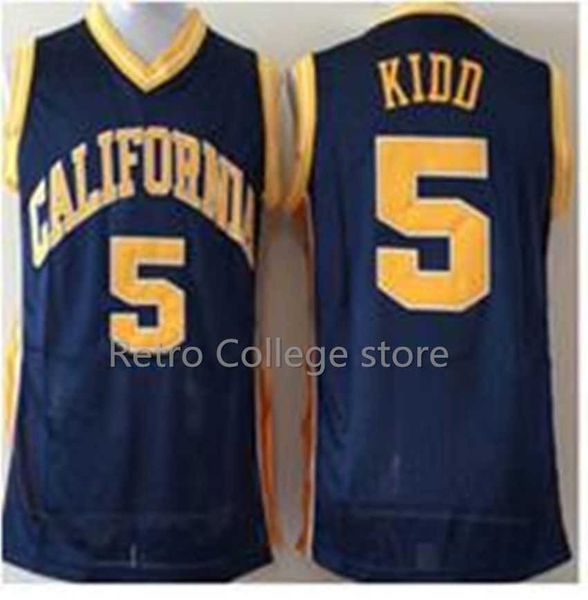 # 5 Jason Kidd California Golden Bears College Camiseta de baloncesto de la Universidad