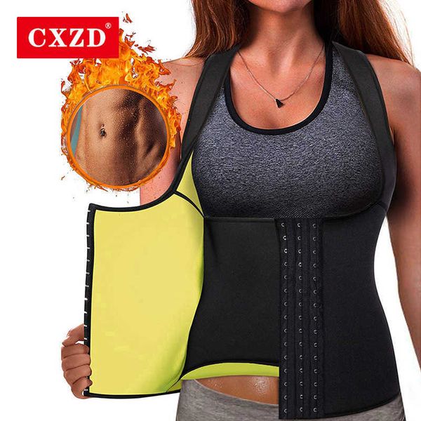 CXZD Damen-Saunaweste zur Gewichtsreduktion, Bauch, Fatburner, Schlankheits-Shapewear, Hot Thermo Body Shaper Sweat Top