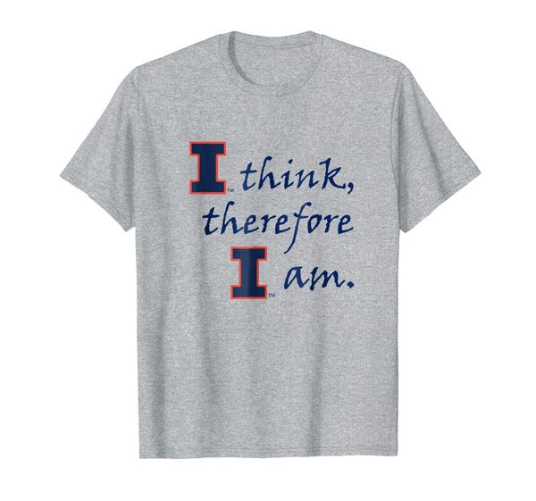 

illinois fighting illini i think t-shirt - apparel, White;black