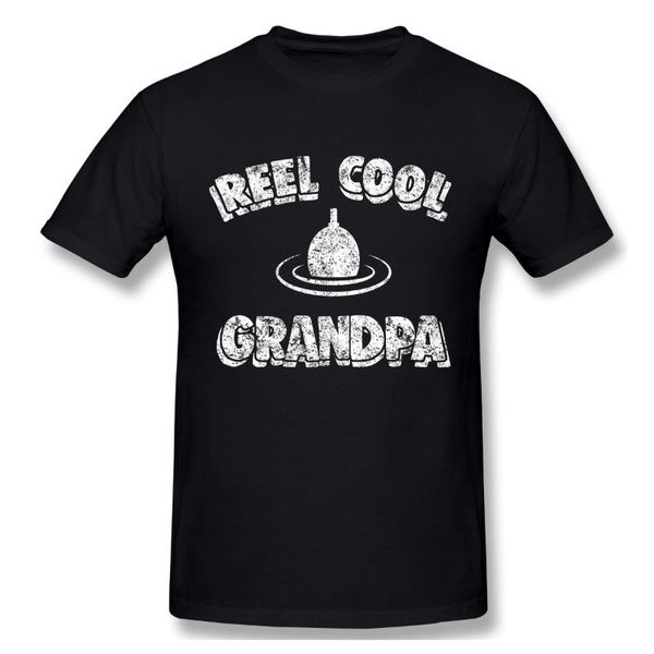 

men's t-shirts reel cool grandpa fathers day fishing apparel pun funny fish gift t shirt man woman, White;black