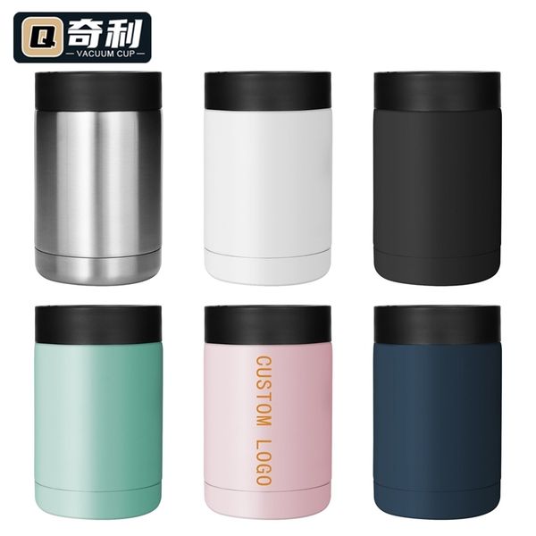 

304 stainless steel water 12oz coke beer cooling can small straight ice Ba cup, White and transparent