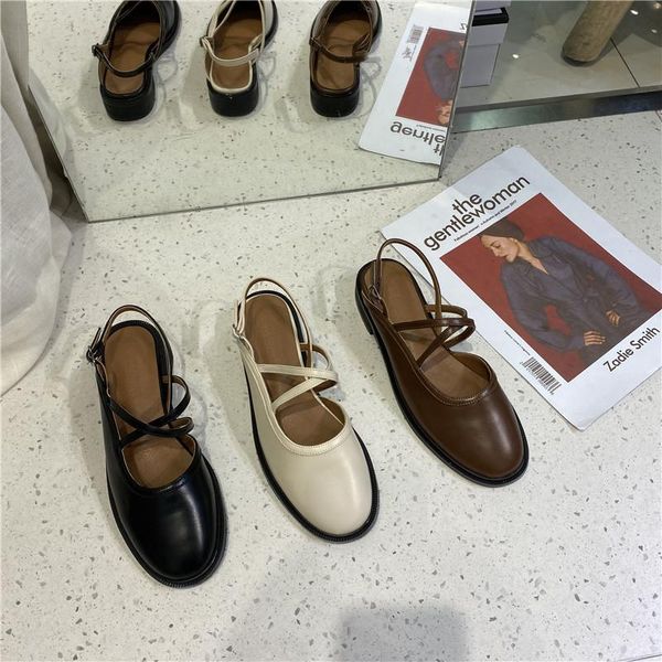 

retro cover toe gladiator sandals women slippers ins summer shoes woman buckle strap sandales cross narrow band sandalias mujer, Black