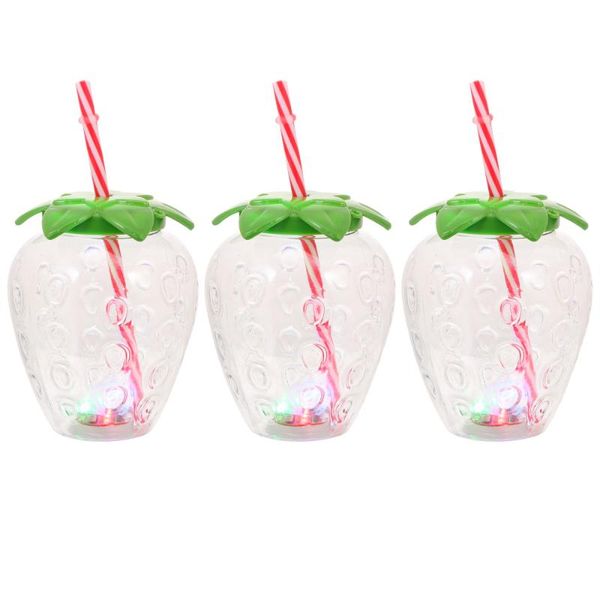

mugs 1 set 3pcs creative beverage cups with lamp luminous pineapple