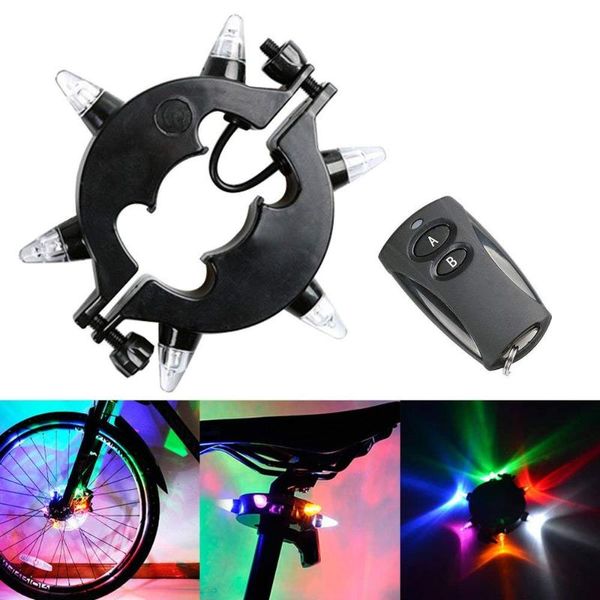 

bike lights wheel light remote control led bicycle hub colorful cycling spoke with 3 modes waterproof night warning