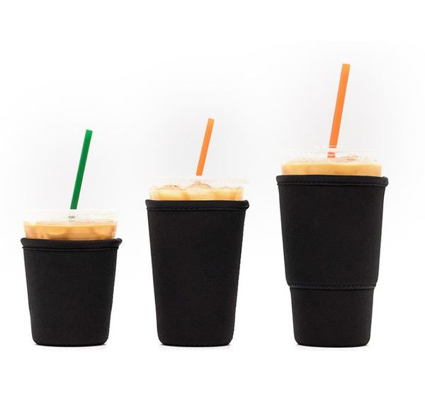 Altri bicchieri 5 colori riutilizzabili Manicotti per caffè ghiacciato Manicotti isolanti per tazze 30oz 20oz 16oz Per bevande fredde Bevande Custodia in neoprene per portabicchieri Custodia SN4014