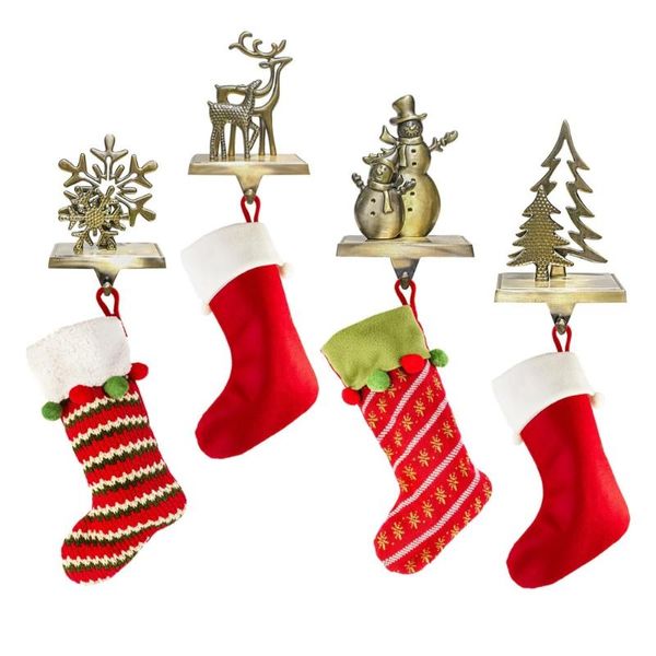 

christmas decorations decoration 1pcs creative geometric zinc alloy snowflake snowman xmas tree elk socks hanging home ornament #gf
