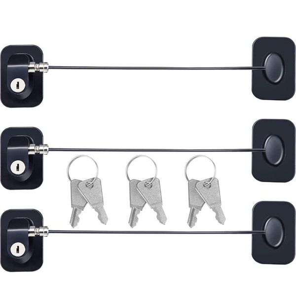

pieces refrigerator door lock adhesive er child safety cabinet file drawer with keys (black) smart