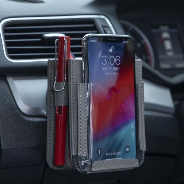 

car organizer air outlet pockets phone storage bag hanging box for interior accessories styling
