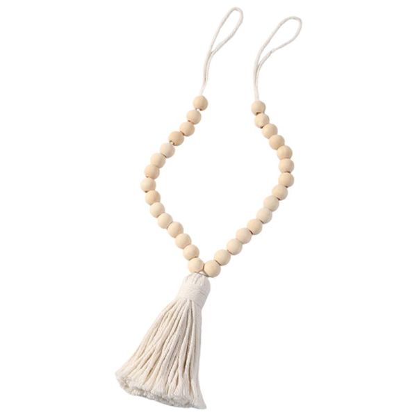 

other home decor bedroom smooth accessories balcony easy use hand knitting el curtain strap country natural wooden bead garland