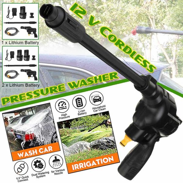 

cordless portable car washer high pressure cleaner washing machine auto garden home cleaning tools with lithium battery