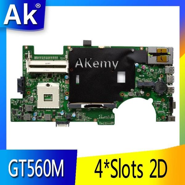 

motherboards ak g73sw mainboard rev2.0 for asus g73s g73 lapmotherboard hd3000 100% fully tested hm65 support gt560m 4*slots 2d