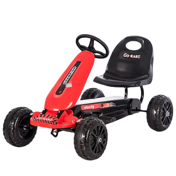 

kids pedal go kart with eva solid wheels, 4-wheeled kids pedal go kart
