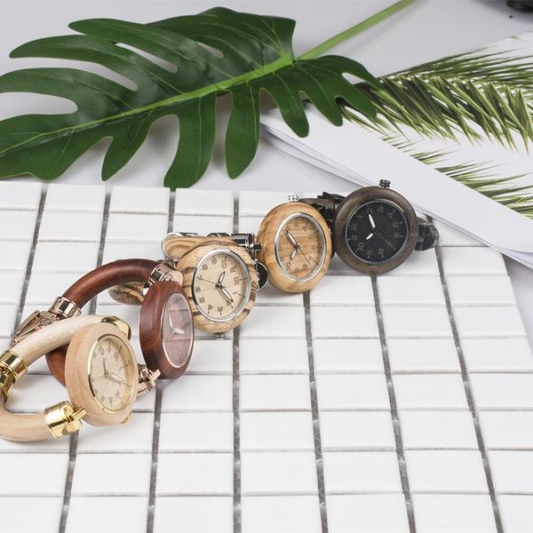 

wristwatches fastion ladies stainless steel and wood wooden watches, Slivery;brown