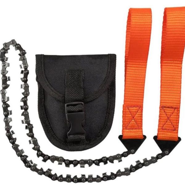 

hand tools 33 tooth outdoor garden 24inch portable survival chain saw zipper/wire handheld chains wood cutting too