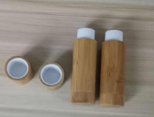 5ml Bambu Batom Tubo Container DIY Lip Gloss Recipientes Cosméticos, Projeto De Bambu Lip Stick Tubos