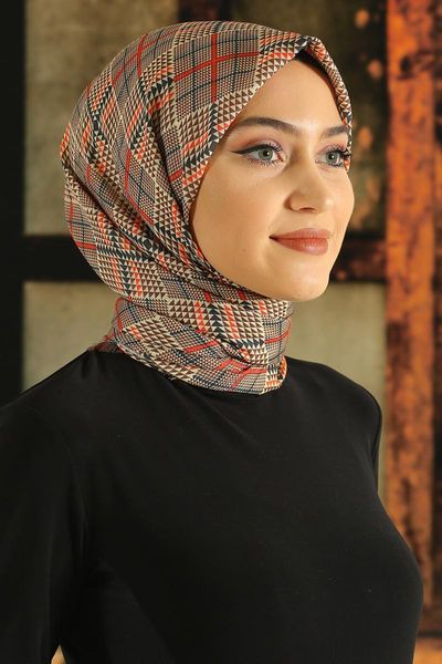 

ethnic clothing patterned cotton scarf women 2021 fashion hijab, Red