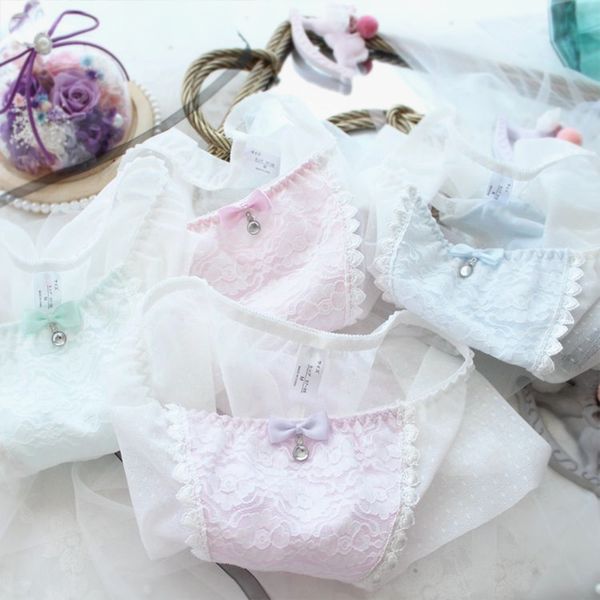 

2pieces/lot ultra-thin mesh panties woman big size lace bow transparent cute underwear plus size kawaii panties large sizes 5xl 7xl, Black;pink