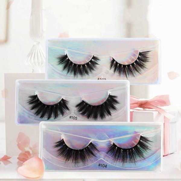 

10 paren / partij faux 3d nertsen wimpers gemengde wimper make-up lash volume natuurlijke zachte valse wimpers