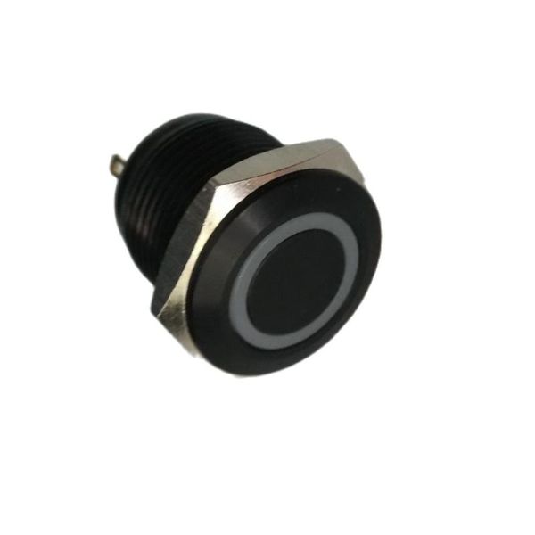 

smart home control 16mm black anodized aluminum momentary push switch waterproof+ ce rohs ul