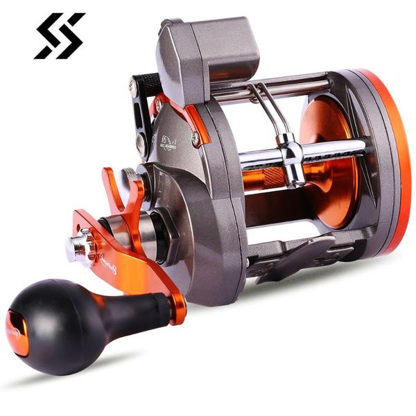 

sougayilang 6+1bb 30b 40b strong trolling counter fishing reel casting sea spinning wheels baitcasting coil tackle reels