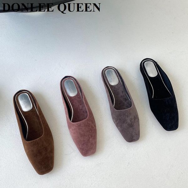 

women flats slippers slip on casual mule shoes brand spring outdoor slides classic female work flip flops zapatos de mujer, Black