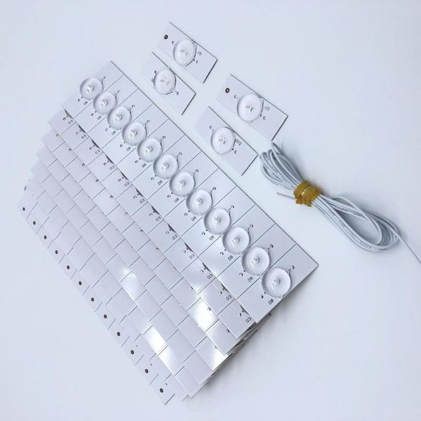 

light beads 100pcs 6v smd lens lamp with 2m wire for 32-65 inch led tv repair