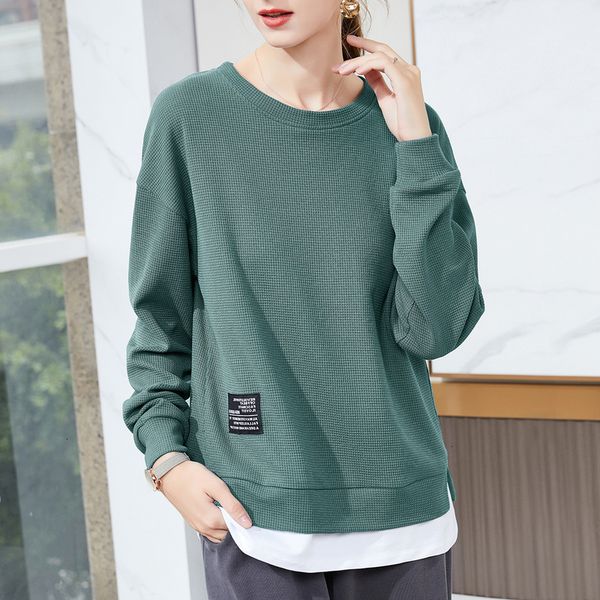 

two-piece 2021 fake autumn east gate loose pullover women's sweater top, Black