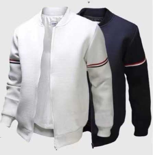 

step into the stand collar coat men's fashion casual zipper shirt ribbon et, Black