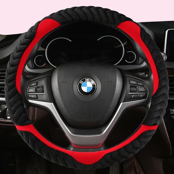 

steering wheel covers car cover non-slip warm flannelette for x1 x2 x3 x4 e84 f84 f39 e83 f25 g01 f97 f26 g02 f98 auto accessories