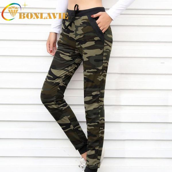

women's pants & capris women leggings camouflage pattern mid waist full length slimming elastic drawstring skinny casual, Black;white