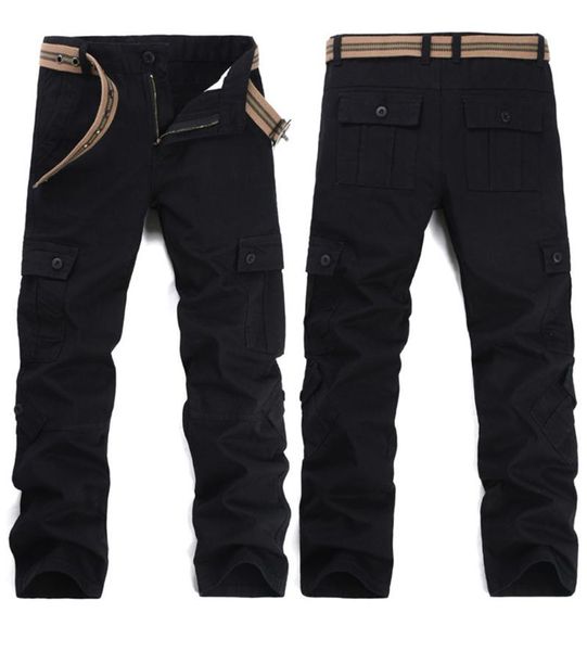 

pure cotton casual pants men's fashion trend japanese overalls, Black