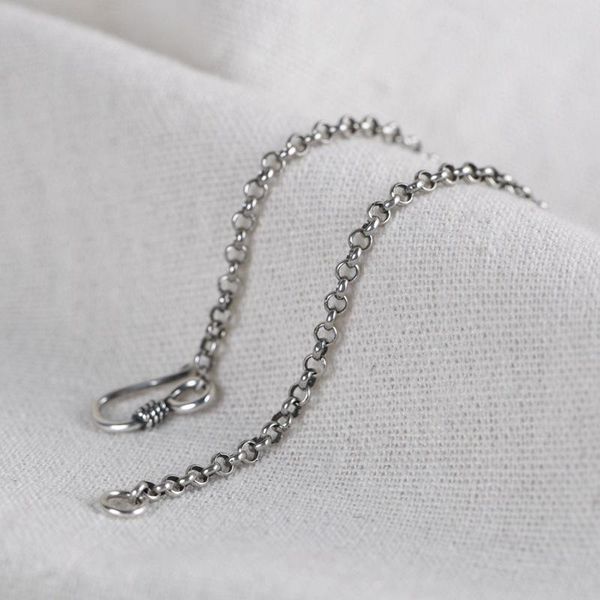 

chains 925 sterling silver s hook necklace women and men neck chain wholesale around the jewelry 2021
