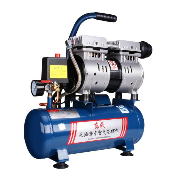 

oil-silent air compressor pump 220v small high-pressure painting woodworking dental scale power tool sets