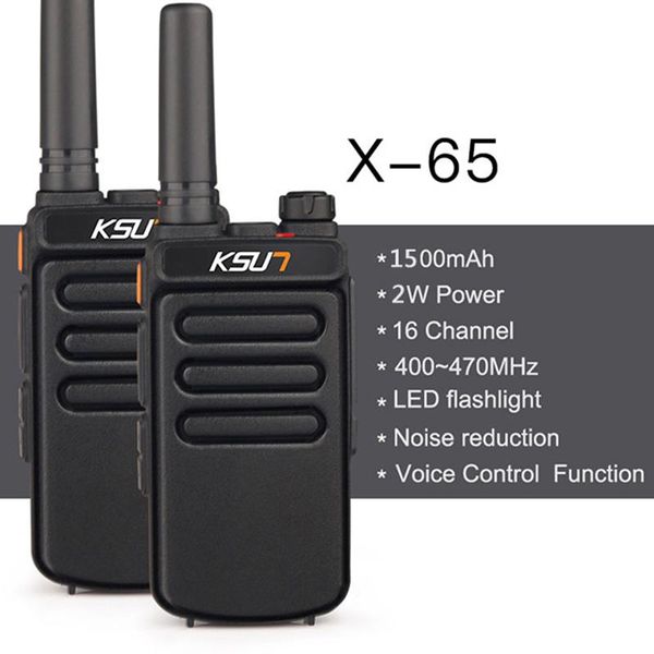 

walkie talkie ksun ksx65 portable shatterproof vhf digital two way radio