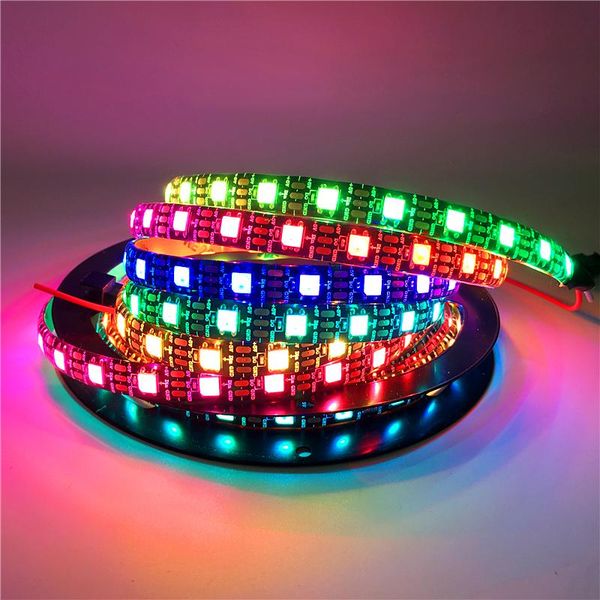 

strips 0.5m 1m 2m 3m 4m 5m 60leds/m ws2812b led light strip 5v smd rgb fita de ribbon tv luces decoracion tira tape