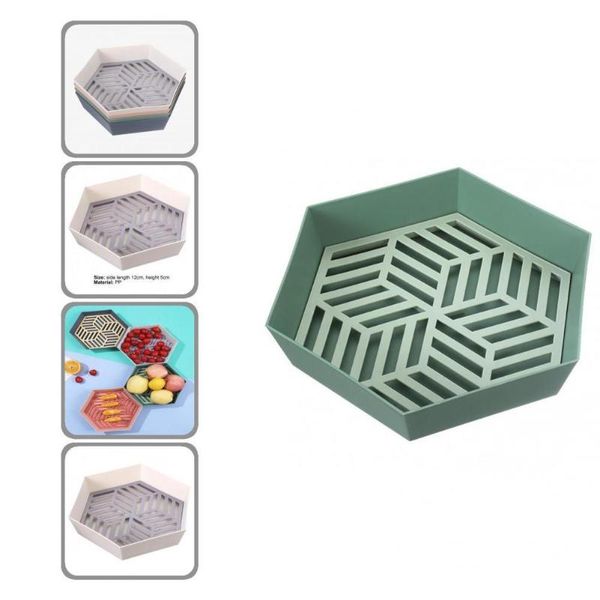 

storage bottles & jars useful drain basket removable creative portable double geometric simple fruit tray