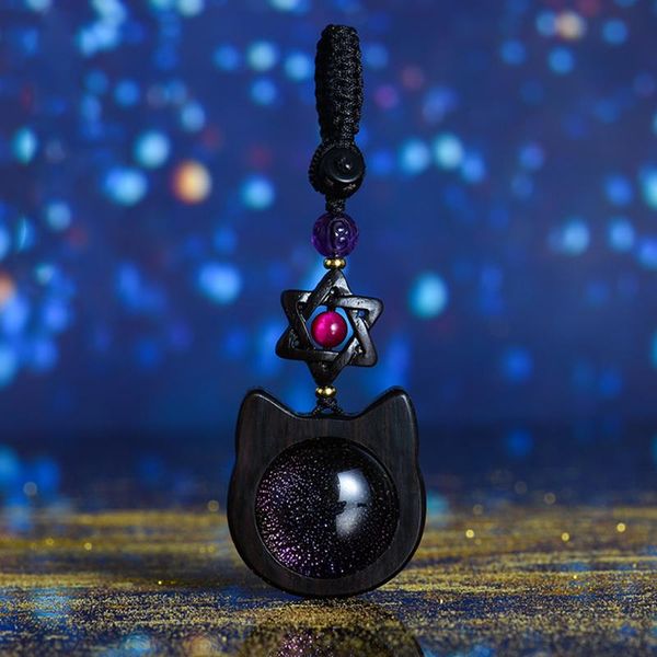 

decorative objects & figurines kawaii starlight cat cute car keychain cell phone charm creative hand-woven crafts room furnishings decoratio