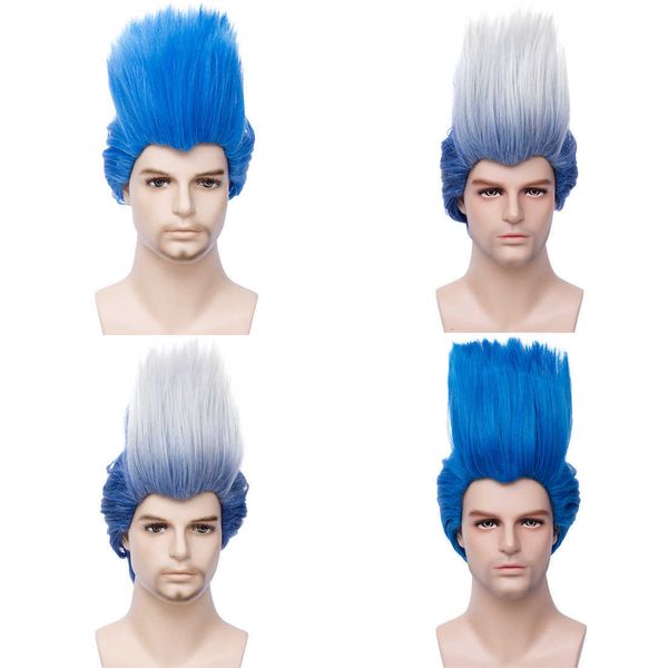 

shuyang dcendant 3 film villain had cosplay wig blue halloween wig, Black