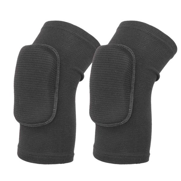 

elbow & knee pads volleyball kneecap sport kneepad sponge thickened protection suitable for basketball and players, Black;gray