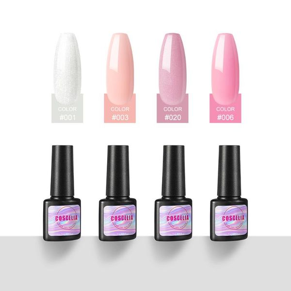 

nail art kits coscelia 4/6/8 color gel 7ml polish varnish lucky semi permanent effect bubble diy decoration easy clean