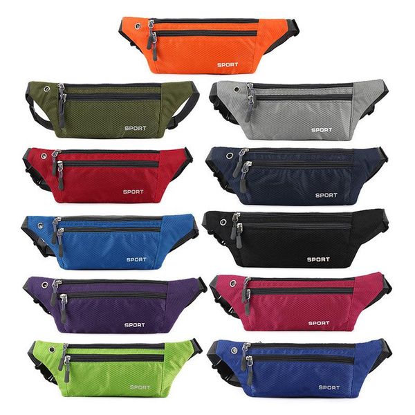 

travel running zipper sports waist belt pack hidden chest bag for men women holder tourist cycle cross body phone cash bags