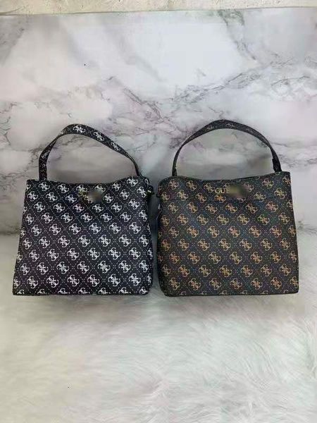 

2021 new gues & bag women's old flower bucket portable single shoulder diagonal