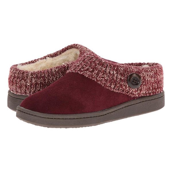 

winter women slippers men warm fur home indoor flat shoes thick plush casual house knitted cotton, Black