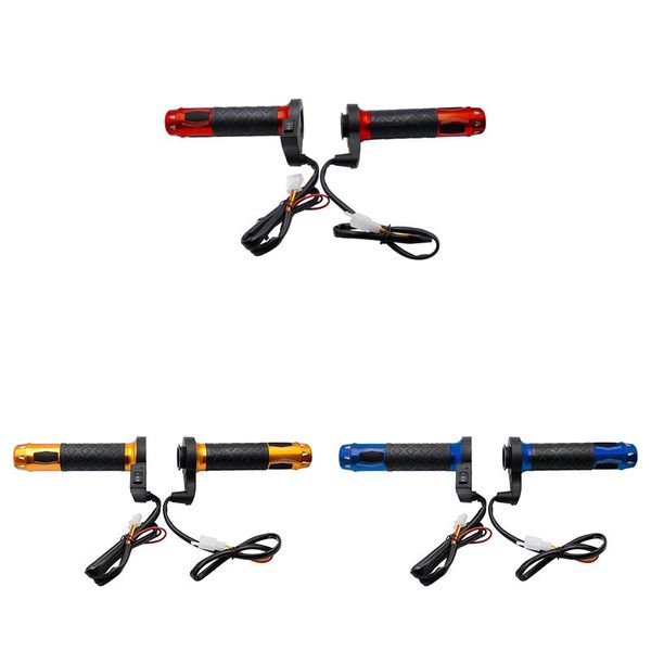 

motorcycle electric heated grips motorbike grip atv scooter 22mm 7/8inch handlebar hand warmer aluminum handlebars