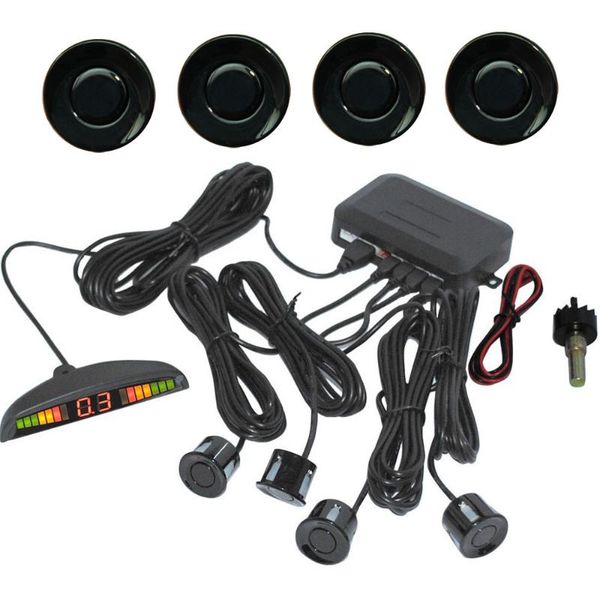 

car rear view cameras& parking sensors 1set 4 9 colors led sensor assistance reverse backup radar monitor system backlight display